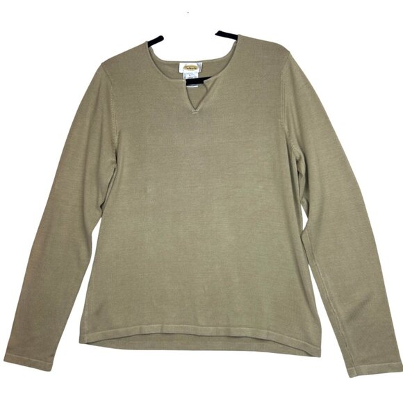 NWT Talbots Women's Long Sleeve Split Neck Sweater Top L Silk Blend- Lot of 3 - Picture 2 of 12